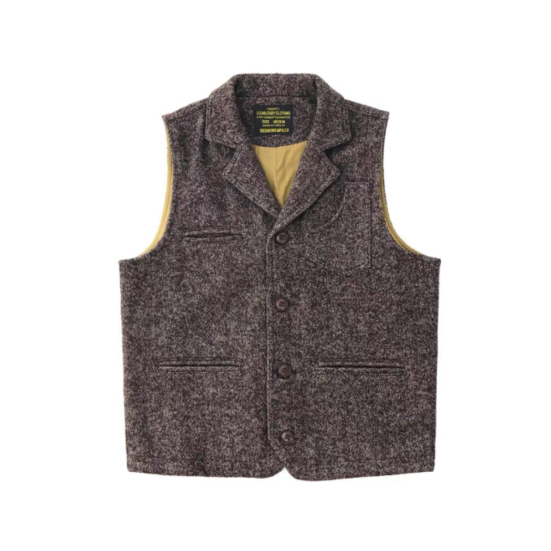 Gilet en tweed pour homme