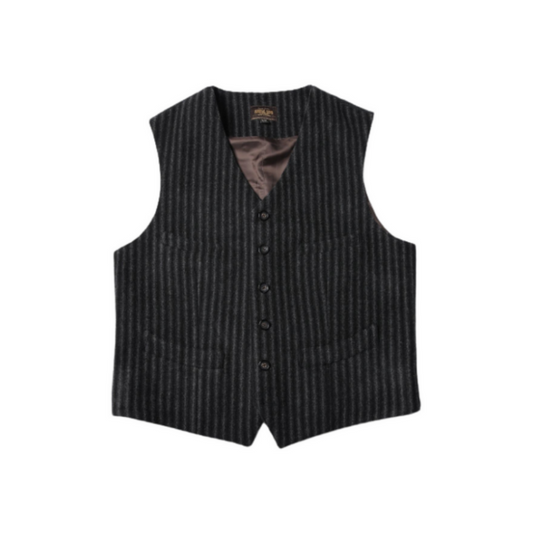 Men's Striped Tweed Vest
