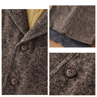 Gilet en tweed pour homme