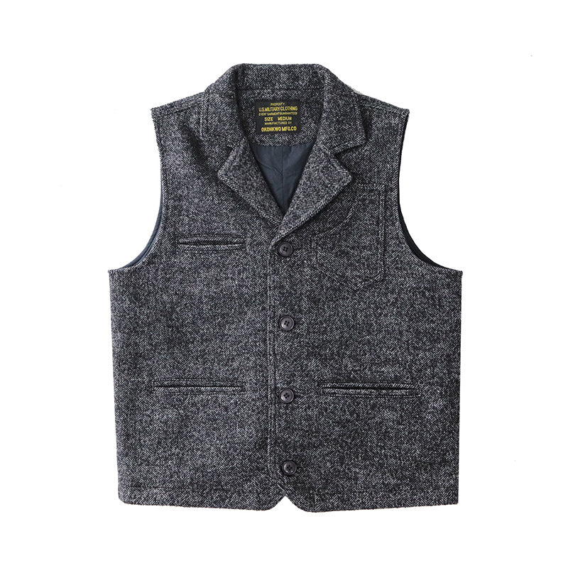 Gilet en tweed pour homme