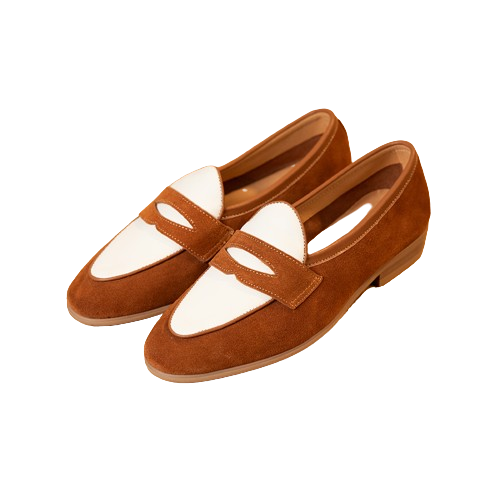 Men's Two Tone Penny Loafers