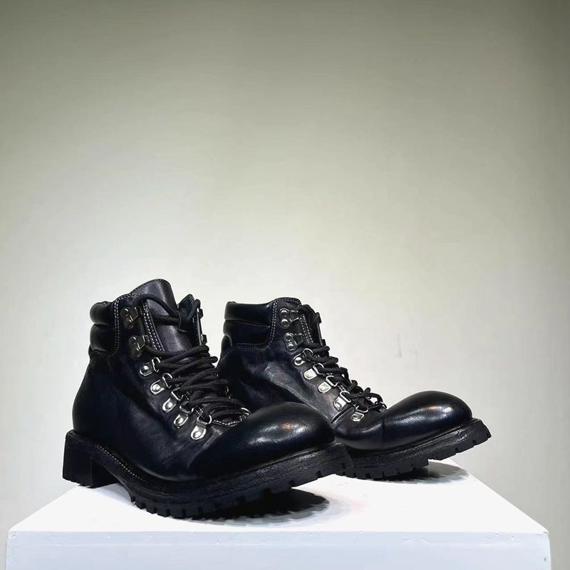 メンズ パッド入りワークブーツ