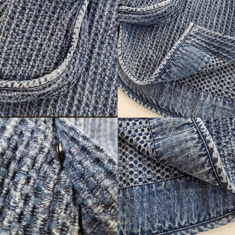 メンズウォッシュド刺し子シャツジャケット