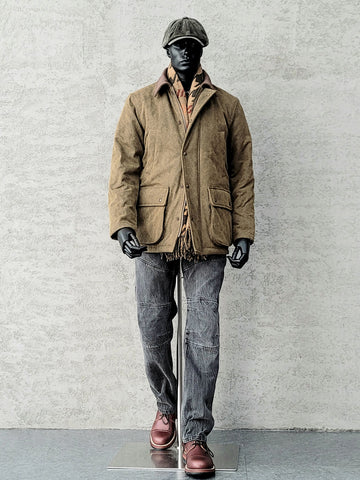 メンズワックスコットンサファリジャケット