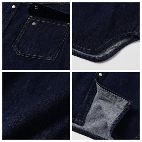 Men's Indigo Western Denim Shirt