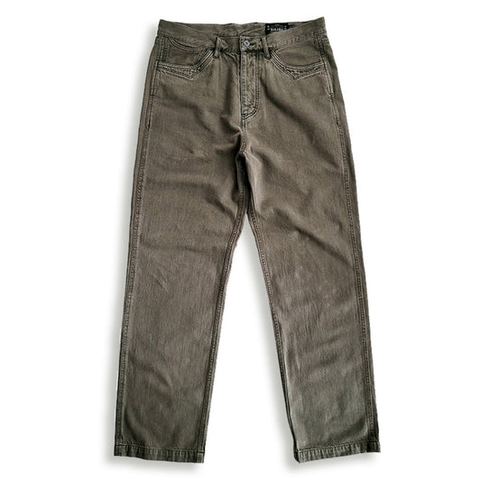 Men's Washed Distressed Work Jeans