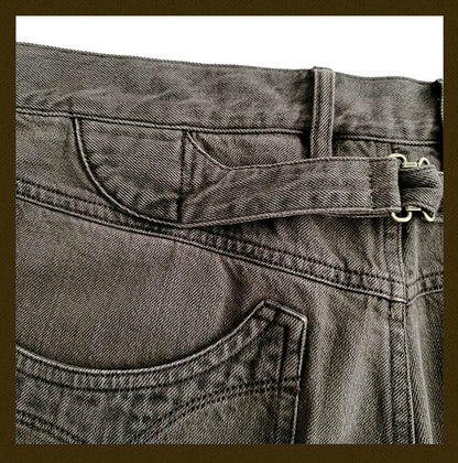 Men's Washed Distressed Work Jeans