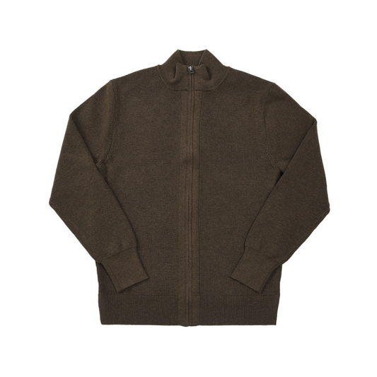 Pull cardigan zippé pour homme