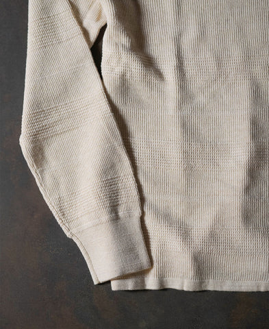 Long Sleeves Jacquard Henley Shirt 8